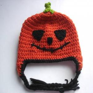 Crochet Pumpkin Hat-halloween-kids-costume