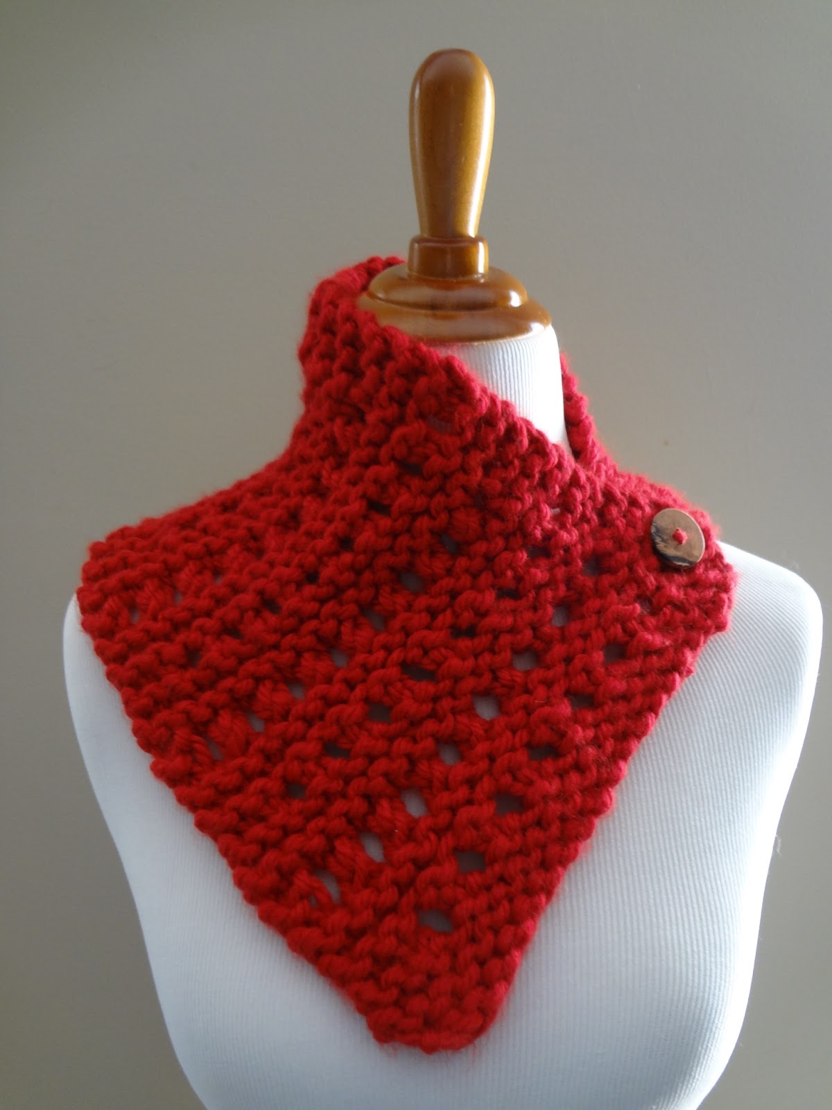 Strawberry Jam Crochet Cowl With Buttons