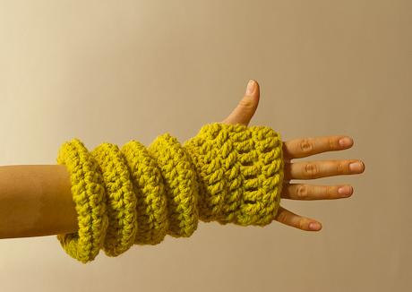 Crochet Women's Fingerless Gloves-accessories-wrist Warmers